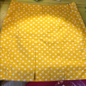 Biden yellow midi skirt size 10